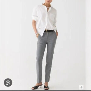 J.Crew Cameron Gray Slim Cropped Trousers
